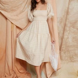 Shein Gingham Midi Dress